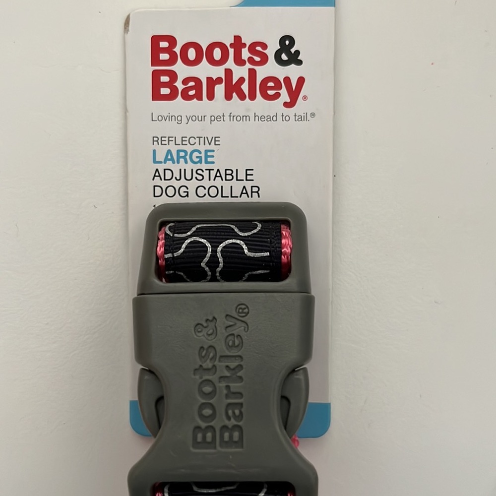 Boots & Barkley Reflective Dog Collar-Large - Picture 4 of 6